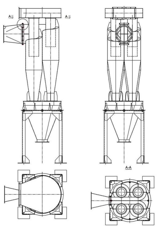 чертеж циклона У21-ББЦ в Междуреченске